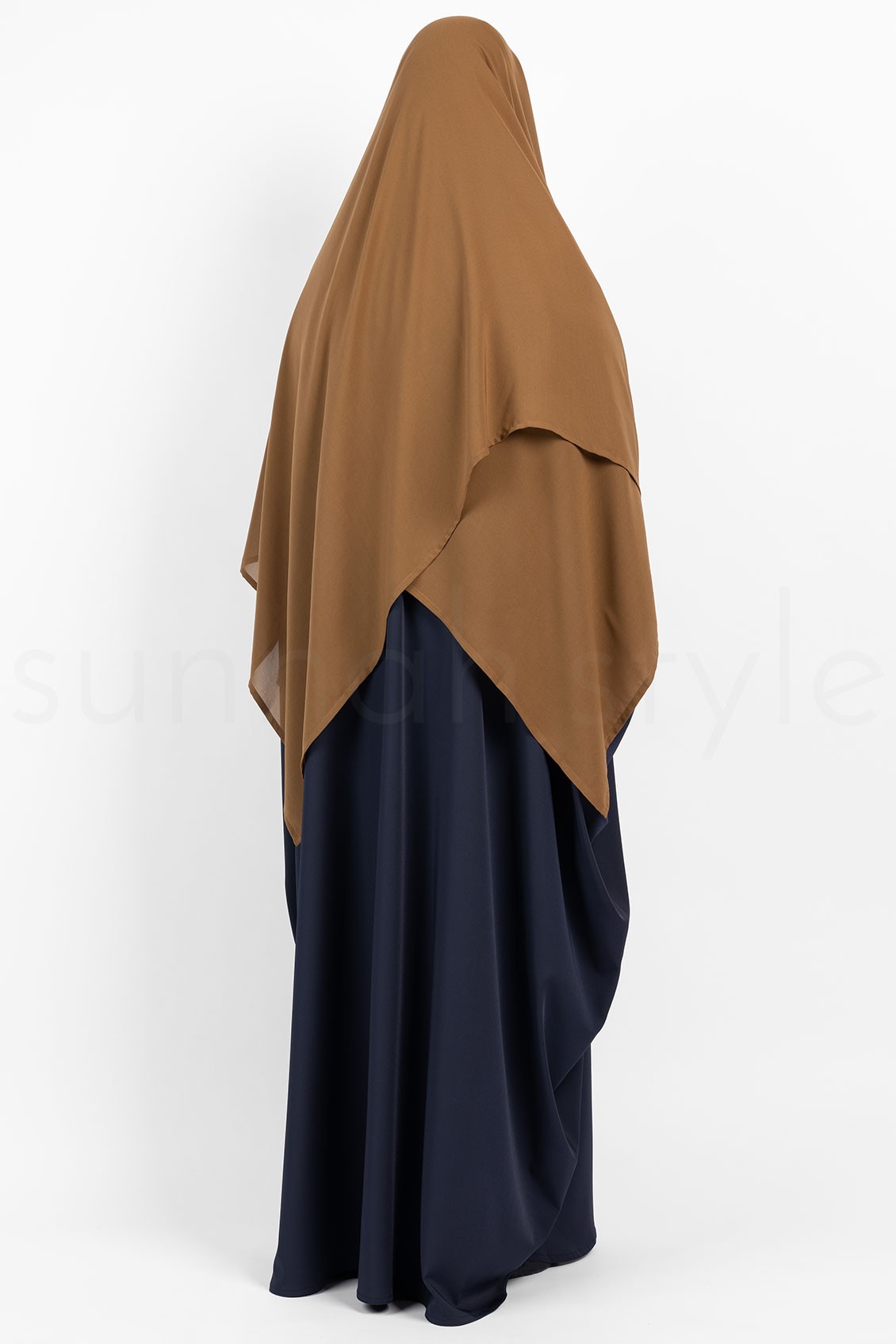 Sunnah Style Hooded Wrap Hijab Caramel